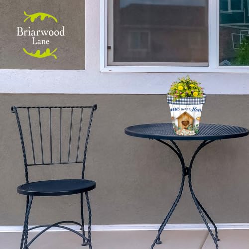 Spring Planter 8.5" x 8.5" x 8.5" Country Home Sweet Home Small for Spring Planter