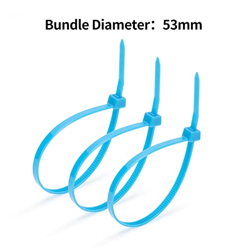 100PCS Cable Zip Ties Heavy Duty (8 inch / Dark Blue)