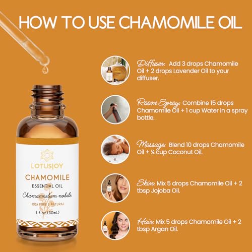 Chamomile Essential Oil for Skin Body Hair Diffuser