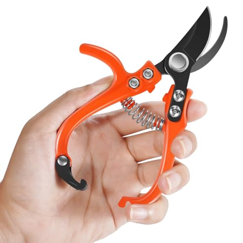 6.3" Garden Scissors for Plant (Curved Blade(Bypass))