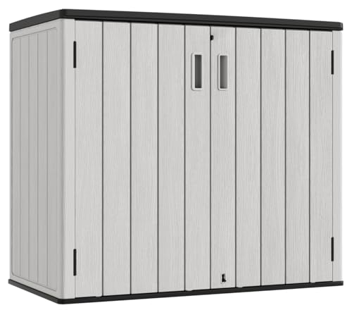 Outdoor Horizontal Storage Sheds (Gray / 37 Cu.ft)