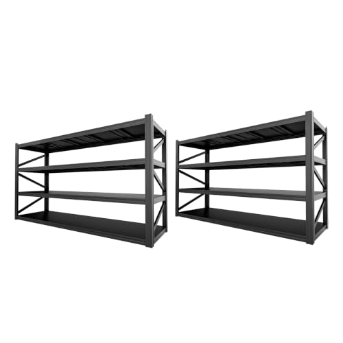 4 Tier Heavy Duty Garage Shelving (4T 71" W × 24" D × 71" H)