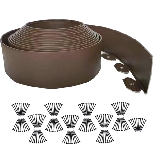Landscape Edging 98FT (Brown / 4IN x 98 FT)