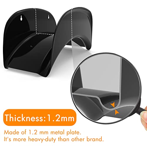 2 Pack Heavy Duty Hose Hanger Wall Mount Black (Black - 2 Pack)