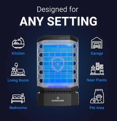 GlowGuard Cordless Flying Insect Trap Catches Fruit Flies