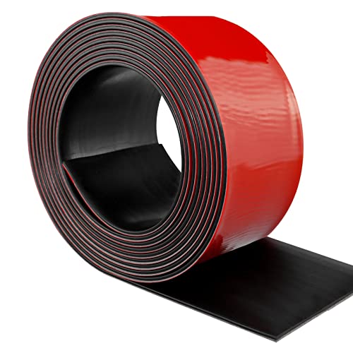 Neoprene Rubber Strips with Adhesive Backing Rubber Sheets (6” Wide x 1/5" Thick x 10' Long)