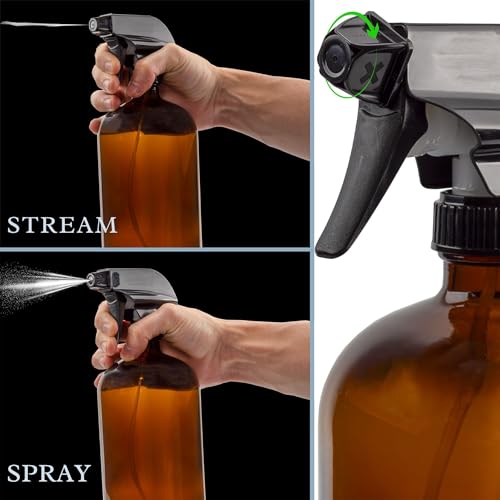 32oz Amber Glass Spray Bottles (2 Count)