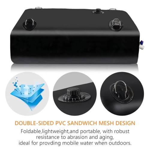 Water Tank Water Storage Bladder (Black / 105 Gallon)