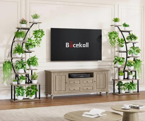 2 Pack Plant Stand Indoor with Grow Lights