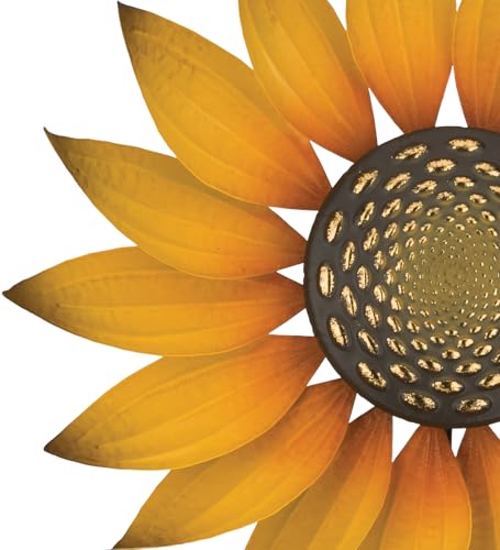 Wind Spinner Outdoor Metal Kinetic Yard Art with Stake (Sunflower / Small (60-69 Inch))