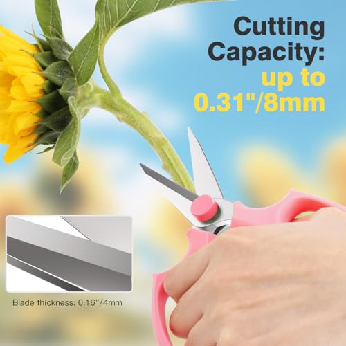 Flower Scissors (3 Pack / Pointed-pink)