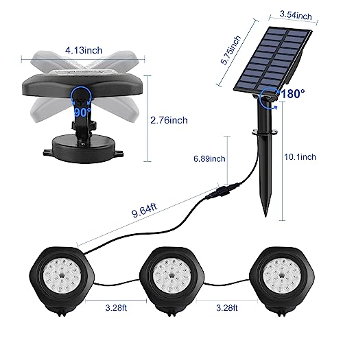 Solar Pond Lights (3 Light-Cool White)