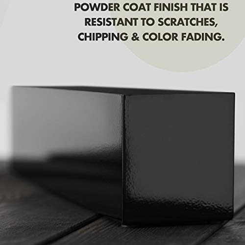 Modern Black Trough Rectangular Planter (16 X 3.2 X 3.5 Inches / Matte Black)