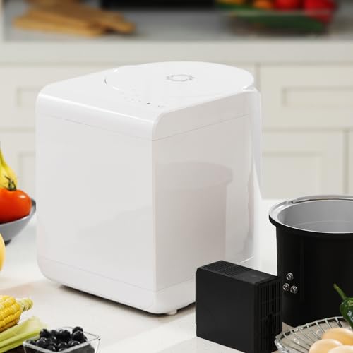 R500 Electric Kitchen Composter (Pearl White / Plastic Cover)