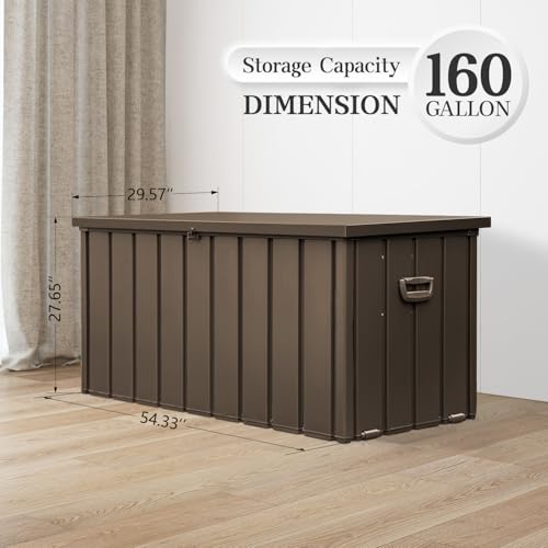 Domi 160Gallon Deck Box (Brown / 160 Gallon)