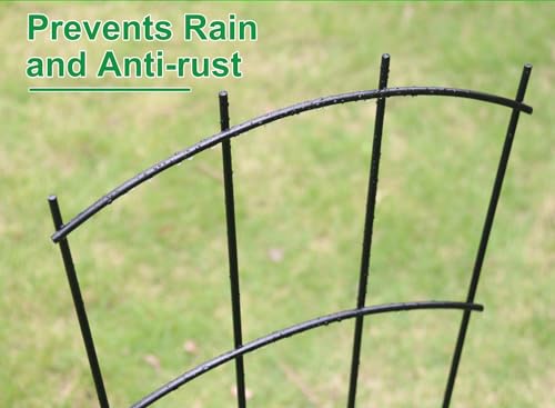 43" Tall Metal Plant Trellis for Climbing Plants Support (43" Fan Shape)