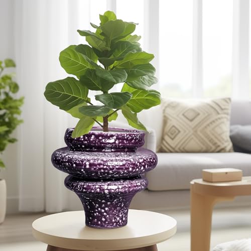 Ceramic Plant Pots (Purple (11.2 X 10.6 In))