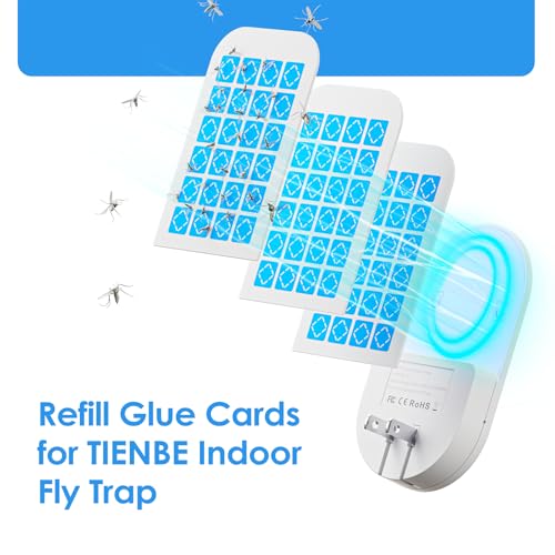 6 Pack Magnetism Glue Cards TIENBE Indoor Plug (White / 6 Glue Cards)