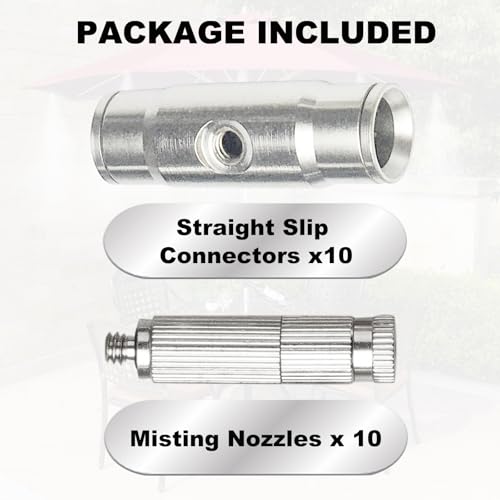 High Performance Brass Patio Misting Kit (20 Count)