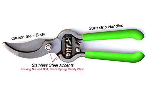 Garden Guru Classic Bypass Pruning Shears Clippers (4 Pack / Bypass Pruner)