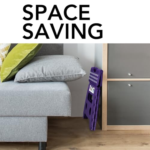 Folding Step Stool 13 Inch (Purple / 13 Inch)