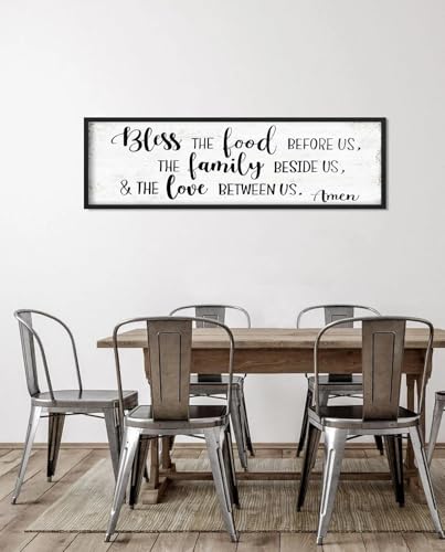 Bless the Food Before Us Wall Decor (Bless the Food Before Us / 16W" x 48L")