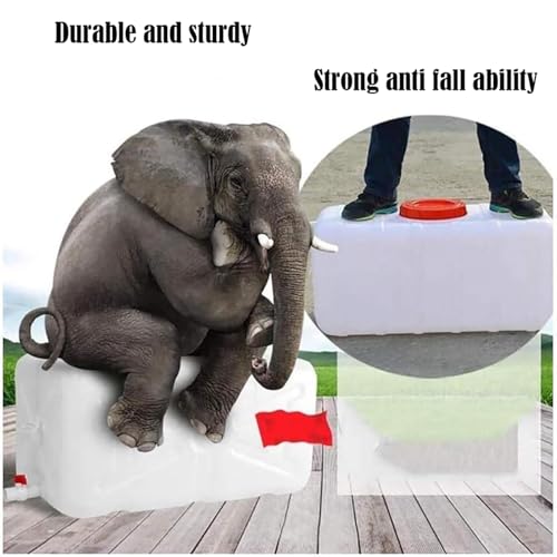 Large Capacity Water Tank with Faucet for Household and Outdoor Use (512 Ounces)