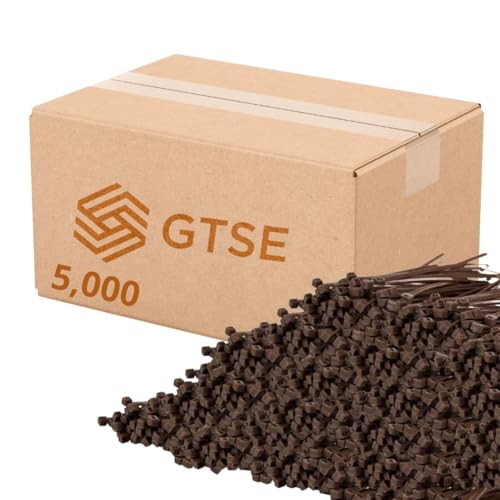 8 Inch Brown Zip Ties (Brown / 8" (18lb))