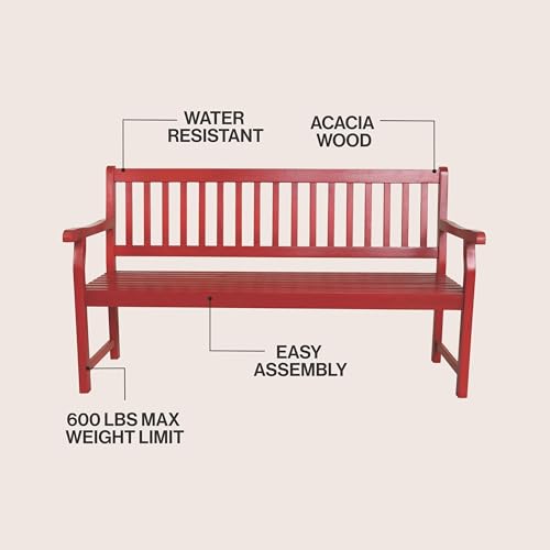 Laurel 59" Slatted 3 (Red)