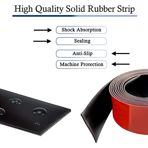 Neoprene Rubber Strips with Adhesive Backing Rubber Sheets (40 Foot)