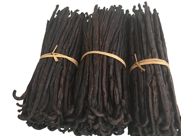 Certified USDA Organic Madagascar Vanilla Beans Grade B. 10 count (10 Count)