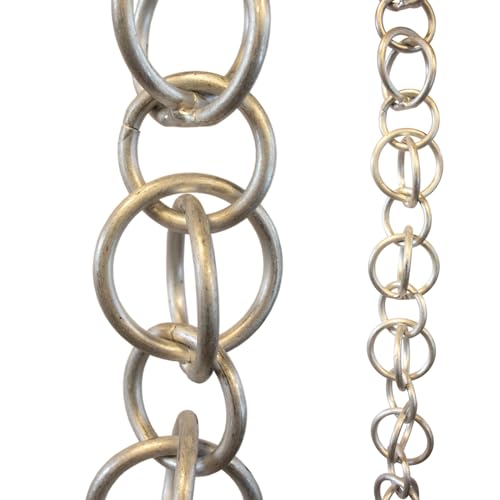 Double Loops Rain Chain (19 Feet / Aluminum)