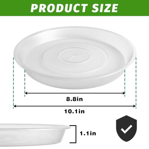 3PCS Round Stepping Stone Mold (10"/3PCS / Transparent)