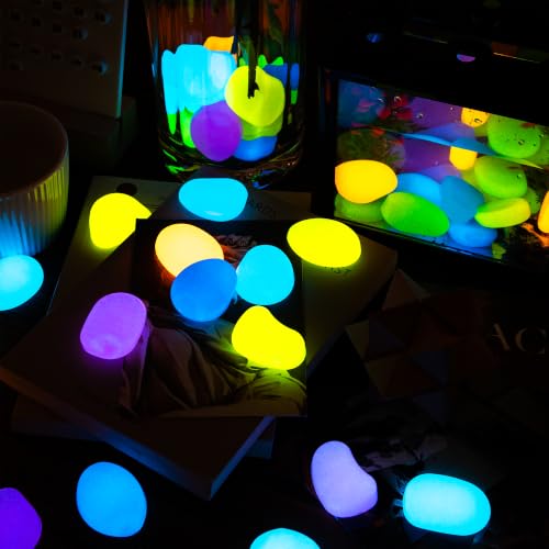 50 PCS Large Glow in The Dark Rocks (Mixed/50 pcs / 3-4.5cm[Large])