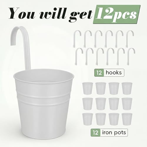 Hanging Flower Pots (White(5in))