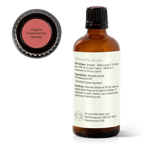 Organic Frankincense Serrata Essential Oil 100 mL (3.3 Fl Oz (Pack of 1))