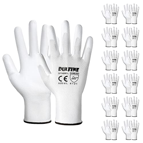Safety Work Gloves PU Coated (12 Count)