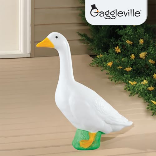 Official Gaggleville Porch Goose Baby Statue