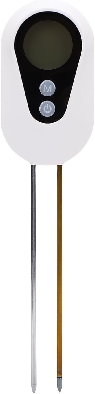 Soil Meter, PH Moistures Temperature Light Digital Soil Tester with Bright LED Display for Garden Lawn Farm and Orchard