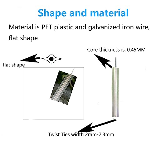 Plastic Clear 4" Twist Ties (4 Inch / Clear)