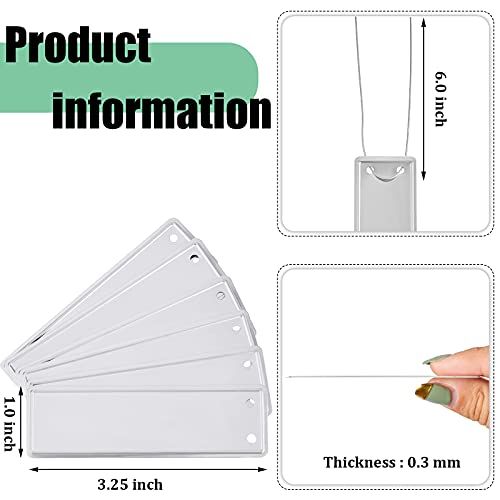 60 Pieces Aluminum Metal Plant Labels Tree Tags Writable