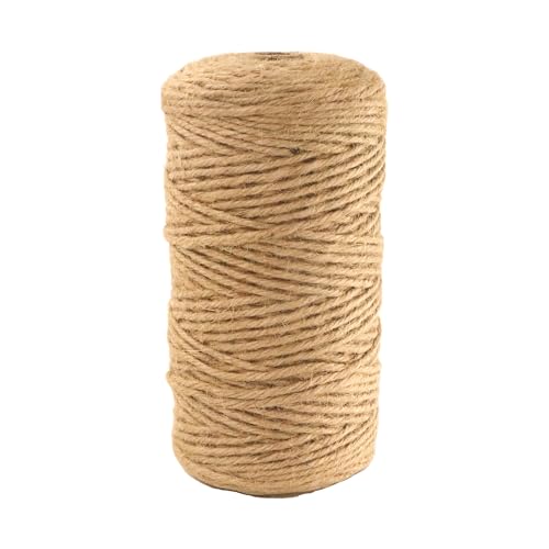 2mm x 1000 Feet Natural Jute Rope (1000 Foot)