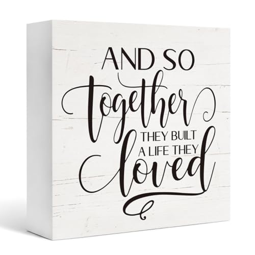 Together They Built A Life They Loved Sign (Home sign 03)