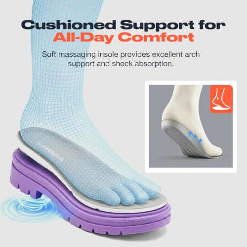 Women's Short Rain Boots Waterproof Ankle Chelsea Boots (11 / Lavender Violet)