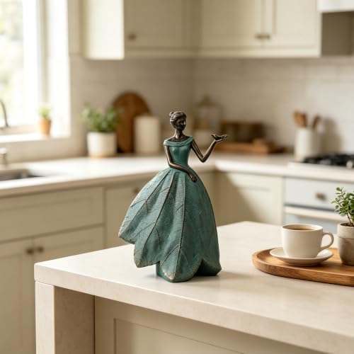 Fairy Statue Collection Home Decoration (Green-dragonfly / Small)