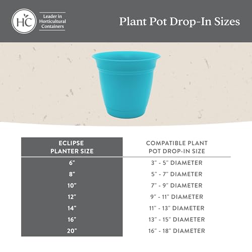 Eclipse Round Planter Pot (Slate Blue / 12" (Pack of 2))
