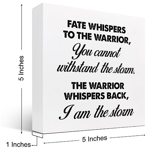 Motivational Wood Box Sign