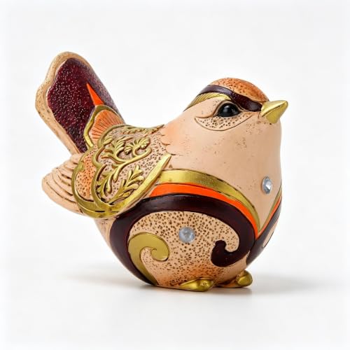 Bird Figurines for Home Decor Sparrow Gifts for Bird Lovers (Art Deco)