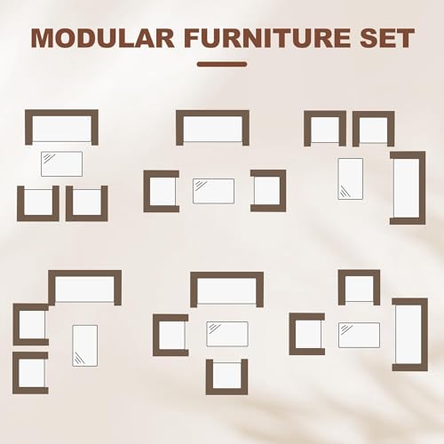 4 Piece Patio Furniture Set (Blue / 4 Pieces)