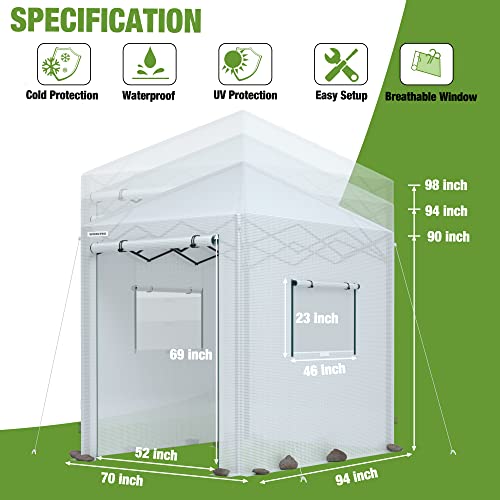 94" x70" x98" Pop (94" Lx70" W x98" H pop up greenhouse(small))
